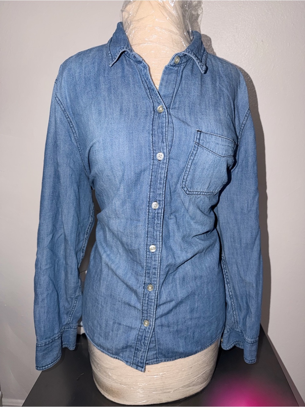 Old Navy Light Blue Denim Button-Up Jean Jacket